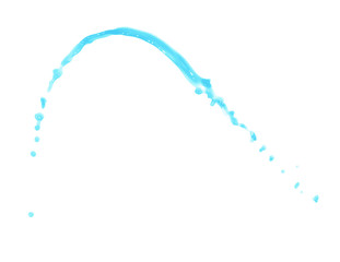 Splash of liquid in motion isolated
