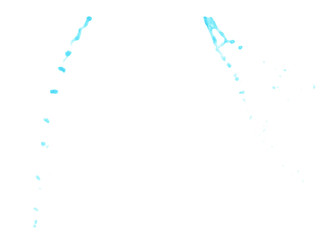 Splash of liquid in motion isolated