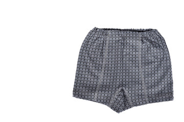 Kid cotton underpants isolated on white background. copy space template