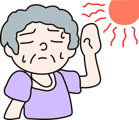 Summer heat stroke grandmother 