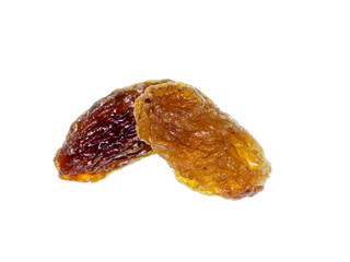 Close up of dried raisin