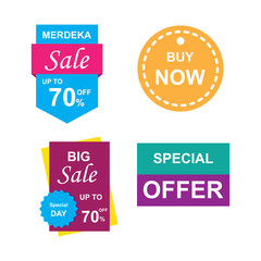 colorful banners set