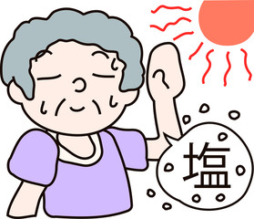 Summer heat stroke grandmother 