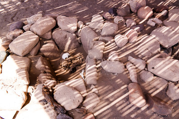 Ancient preinca nazca civilisation cemetery of Chauchilla, Nazca, Peru