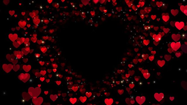 hearts shape background overlay