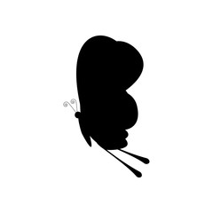 Butterfly illustration silhouette