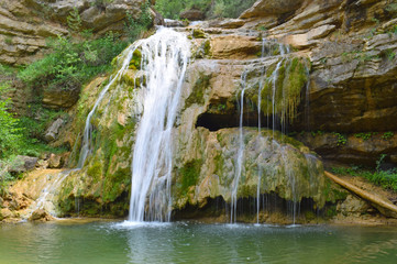 Obraz premiumSiete cascadas de Campdevanol Gerona España