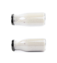 White sauce in a bottle isolated