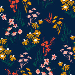 Floral seamless pattern. Vector design