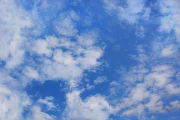 Fototapeta premium Beautiful blue sky with white clouds, cloud scape