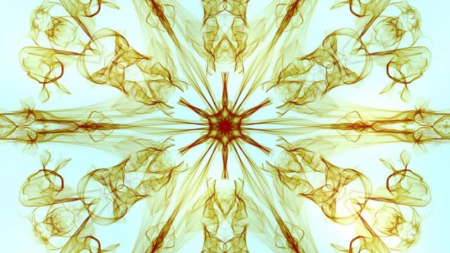 Abstract soft colored fractal animation in hexagonal composition, pastel background with color changing, seamless loop. 4k video