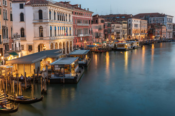 Fototapeta na wymiar Venice. Grand Canal at twilight