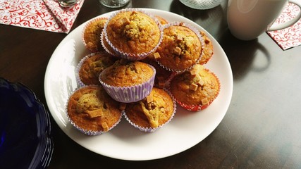 Home baked cupcakes.