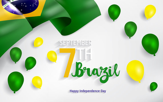 Brazil Independence Day. September 7, Independence day of Brazil vector (Independência).