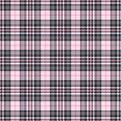 Peel and stick wall murals Tartan Pink tartan seamless vector patterns. Checkered plaid texture. Geometrical square background for fabric