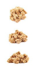 Pile of breakfast muesli isolated