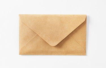 Mail envelope on white background