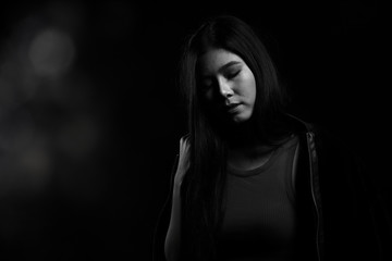 broken heart lonely lady can cry from falling in love