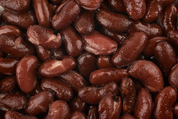 Surface coated with the kidney beans