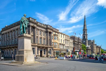 Foto op Canvas street view of George street at Edinburgh, scotland © Richie Chan