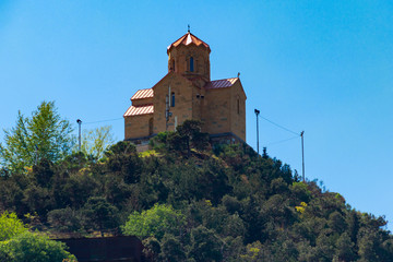 Tabor Monastery of the Transformation on the hill in Tbilisi, Georgia