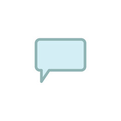Text message vector icon simple flat vector illustration for web site or mobile app