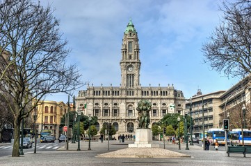 Fototapeta na wymiar Oporto City Hall