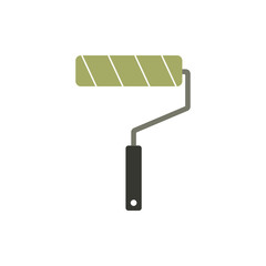Roller icon. Vector illustration, flat design.