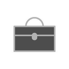 Vector black briefcase icon