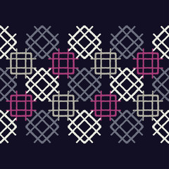 Ethnic boho seamless pattern. Traditional ornament. Geometric background. Tribal pattern. Folk motif. Textile rapport.