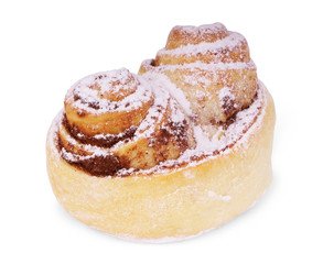 Freshly baked cinnamon bun