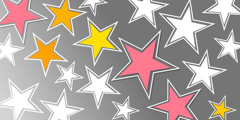 Obraz premium stars geometric shapes backdrops