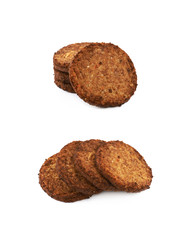 Vegan carrot schnitzel isolated