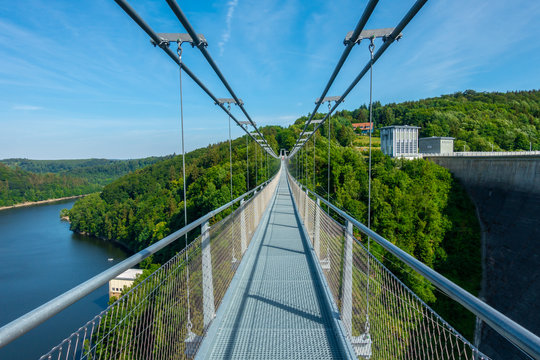 Rappbode Talsperre Wasserwirtschaft Trinkwasserversorgung Harz, Ausflugsziel, Urlaub in Deutschland, Freizeit, Natur, Harzreise, Harztourismus, Erlebnis, Harzer, Br&uuml;ckenbau, Aussicht, Ferien