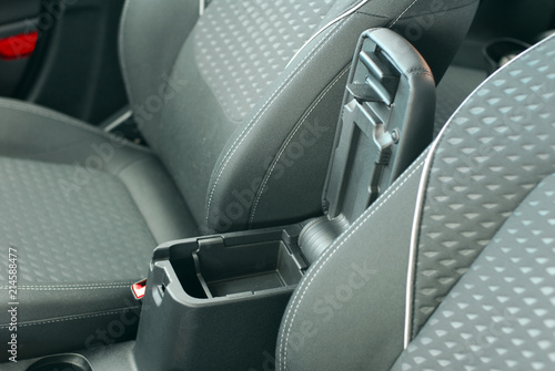 Open Storage Box Between Front Car Seats Stock Photo And Royalty Open Storage Box Between Front Car Seats