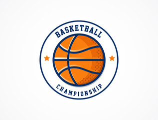 Basketball Logo, American sports symbol and icon