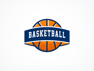 Basketball Logo, American sports symbol and icon