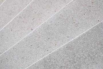 Fototapeta premium Stairs Terrazzo polished stone walkway and floor, pattern and color surface marble and granite stone, material for decoration background texture, interior design. selective focus.
