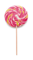 Colorful lollipop on white background