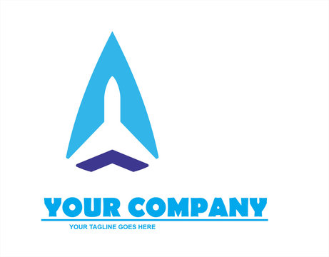 Aero corporate. travel, cargo business logo. transportation company