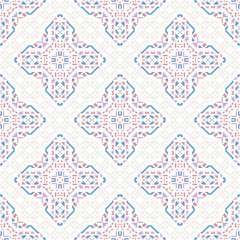 Decorative hand drawn seamless pattern. Tribal ethnic ornate decoration. Moroccan, Arabic, Indian, Turkish, ornament. Vector llustration.