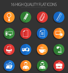 office 16 flat icons