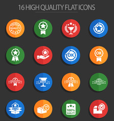 quality 16 flat icons