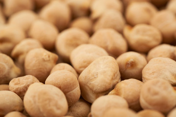 Surface coated with chick peas