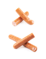 Hot dog sausage composition isolated