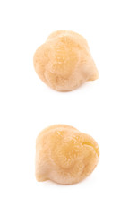 Single cooked chick pea isolated