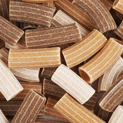 Surface coated with the brown pasta