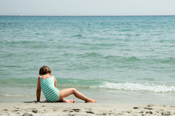 little girl on the beach