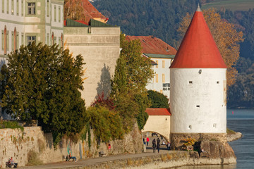 Last warm autumn days in Passau, Germany