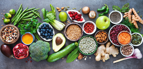 Fototapeta Healthy food selection obraz